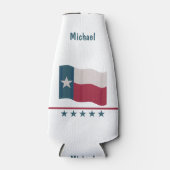 Rafraichisseur De Bouteilles Texas Long Star Nom du drapeau Personnalisé (Devant)