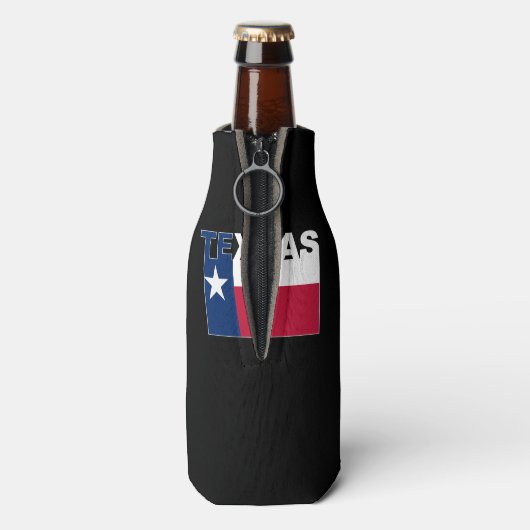 Rafraichisseur De Bouteilles Texas Text flag (Bouteille Dos)
