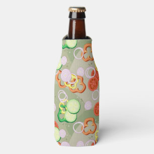 Rafraichisseur De Bouteilles Texture avec des tranches de légumes