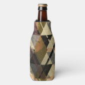 Rafraichisseur De Bouteilles "Texture géométrique Vintage - Triangle Abstrait (Bottle Devant)
