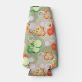 Rafraichisseur De Bouteilles Texture With Slices Of Vegetables (Devant)