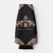 Rafraichisseur De Bouteilles Thaïlande Elephant Joyeux Vacances Cadeau rose et (Devant)