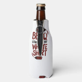 Rafraichisseur De Bouteilles Tige barbecue sur mon blanc Premium (Bouteille Dos)