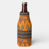 Rafraichisseur De Bouteilles Tissu de boue afrocentré Imprimer (Bottle Devant)