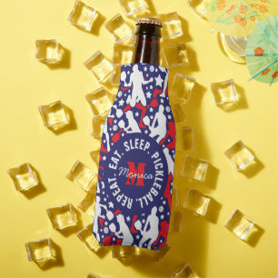 Rafraichisseur De Bouteilles Tous les motifs du pickleball étoilé [USA], avec