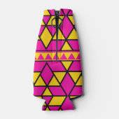 Rafraichisseur De Bouteilles Triangles rose et jaune Motif (Dos)