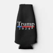 Rafraichisseur De Bouteilles Trump 2024 Classique Noir et Rouge (Devant)