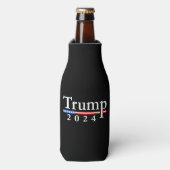 Rafraichisseur De Bouteilles Trump 2024 Classique Noir et Rouge (Bottle Devant)