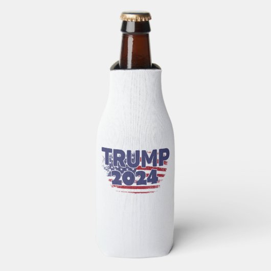 Rafraichisseur De Bouteilles Trump 2024 - Drapeau américain (Bottle Devant)