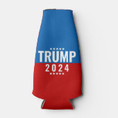 Rafraichisseur De Bouteilles Trump 2024 Rouge et bleu avec étoiles (Devant)