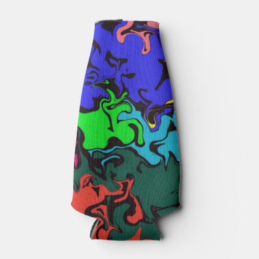 Rafraichisseur De Bouteilles Twirls colorés Abstraits / (Devant)