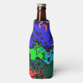 Rafraichisseur De Bouteilles Twirls colorés Abstraits / (Bottle Devant)