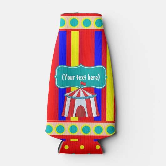 Rafraichisseur De Bouteilles Une journée au Circus Kids Party Personnalisée (Devant)