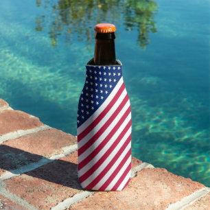 Rafraichisseur De Bouteilles USA Red Blue White Stars and Stripes Bottle Glaciè