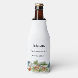 Rafraichisseur De Bouteilles Vacances en famille bois forêt animaux cerfs