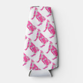 Rafraichisseur De Bouteilles Vache rose et blanc Silhouette (Devant)