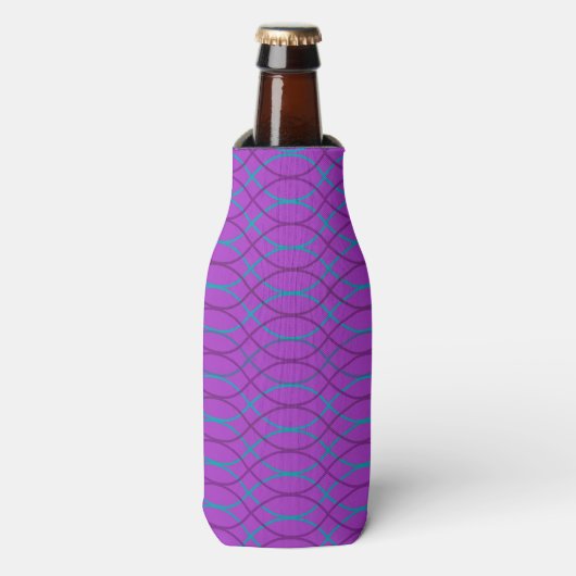 Rafraichisseur De Bouteilles Vagues violettes (Bottle Devant)