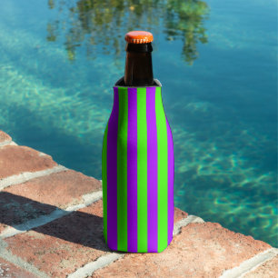 Rafraichisseur De Bouteilles Violet Psychédélique Électrique Et Vert Arlequin