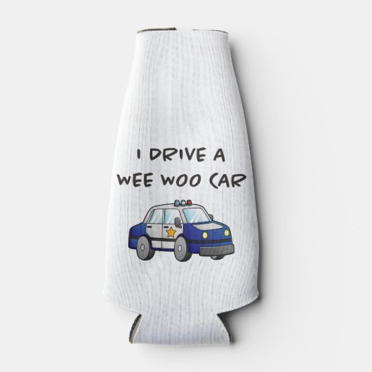 Rafraichisseur De Bouteilles Voiture de police amusante (Devant)