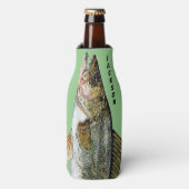 Rafraichisseur De Bouteilles Walleye Pike Poisson et nom (Bottle Devant)