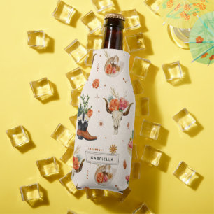 Rafraichisseur De Bouteilles Western Desert Cactus Cowboy Casquette Nom personn