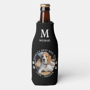 Rafraichisseur De Bouteilles World Best Chien Papa Personnaliser Monogram Photo