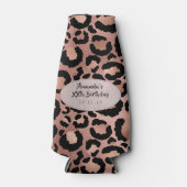 Rafraichisseur De Bouteilles Zones de léopard rose Gold Foil (Devant)