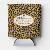 Rafraichisseur De Cannettes 50e Anniversaire du Mariage Leopard d'or (Devant)