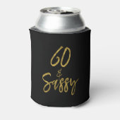 Rafraichisseur De Cannettes 60 et Sassy Gold Foil Anniversaire Can Cooler (Can Dos)