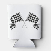 Rafraichisseur De Cannettes à damiers Drapeaux Design Can Cooler (Dos)