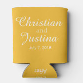 Rafraichisseur De Cannettes Aloha Pineapple Beach Party Luau | blanc jaune (Dos)