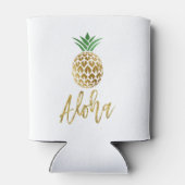 Rafraichisseur De Cannettes Aloha Tropical Hawaiian Mariage Ananas Blanc (Dos)