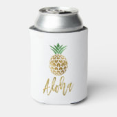 Rafraichisseur De Cannettes Aloha Tropical Hawaiian Mariage Ananas Blanc (Can Dos)