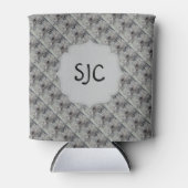 RAFRAICHISSEUR DE CANNETTES AMARYLLIS NOIR ET BLANC MONOGRAMÉ PEUT COOLER (Devant)