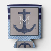 Rafraichisseur De Cannettes Ancre et rayures de bateau, conception nautique (Dos)