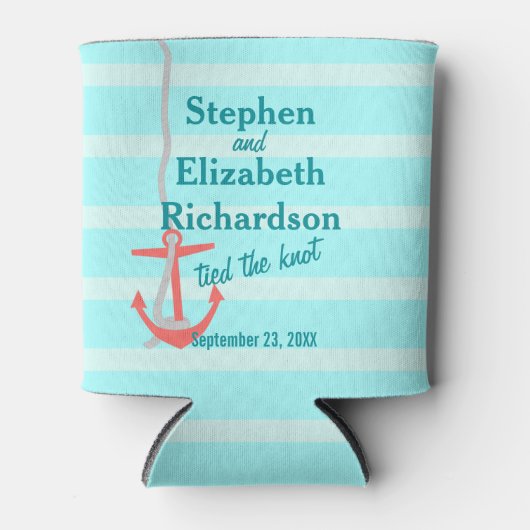 Rafraichisseur De Cannettes Ancre Love Beachy personnalisée (Devant)