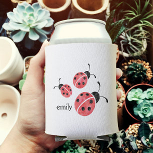 Rafraichisseur De Cannettes Aquarelle Ladybug personnalisée