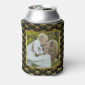 Rafraichisseur De Cannettes Art Déco Black Gold Shells 2 photos de famille per (Can Dos)