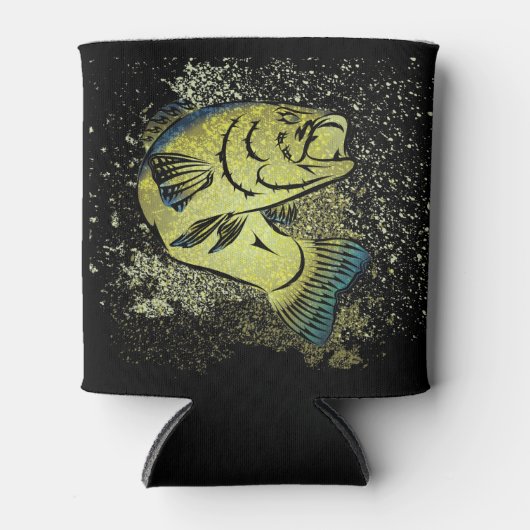 Rafraichisseur De Cannettes Art tribal de Fisherman Bass (Devant)