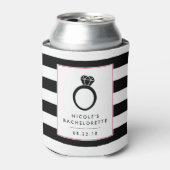Rafraichisseur De Cannettes Bande noire en verre | Bachelorette (Can devant)