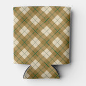 Rafraichisseur De Cannettes Bias Plaid en or et Green Stripe (Devant)