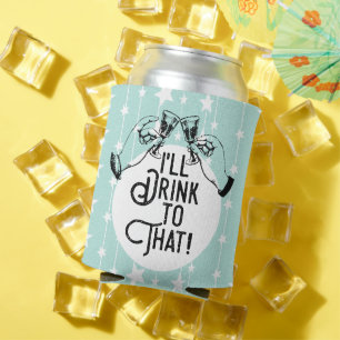 Rafraichisseur De Cannettes Bière rétro  Je boirai à ça  Amusant