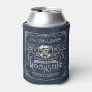 Rafraichisseur De Cannettes Bleu fait sur commande de médecine vintage de