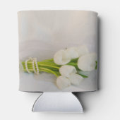 Rafraichisseur De Cannettes Bouquet Tulip Blanc Printemps Faveurs mariage (Dos)