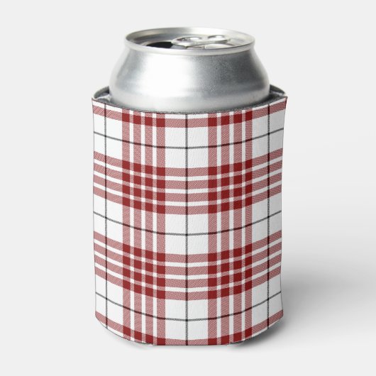 Rafraichisseur De Cannettes Buchanan tartan rouge blanc plaid (Can devant)