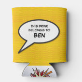 Rafraichisseur De Cannettes Bulle de texte personnalisée Bande dessinée humori (Dos)