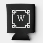 Rafraichisseur De Cannettes Cadre de clé grecque blanche noire #2 Monogramme i (Dos)