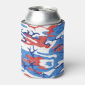 Rafraichisseur De Cannettes Camo rouge et bleu détendu (Can devant)