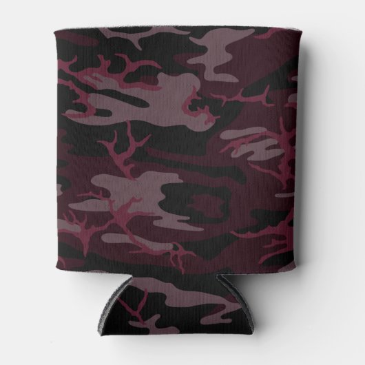 Rafraichisseur De Cannettes Camo rouge foncé peut refroidir (Devant)