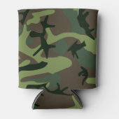 Rafraichisseur De Cannettes Camouflage Camo Green Brown Pattern (Devant)